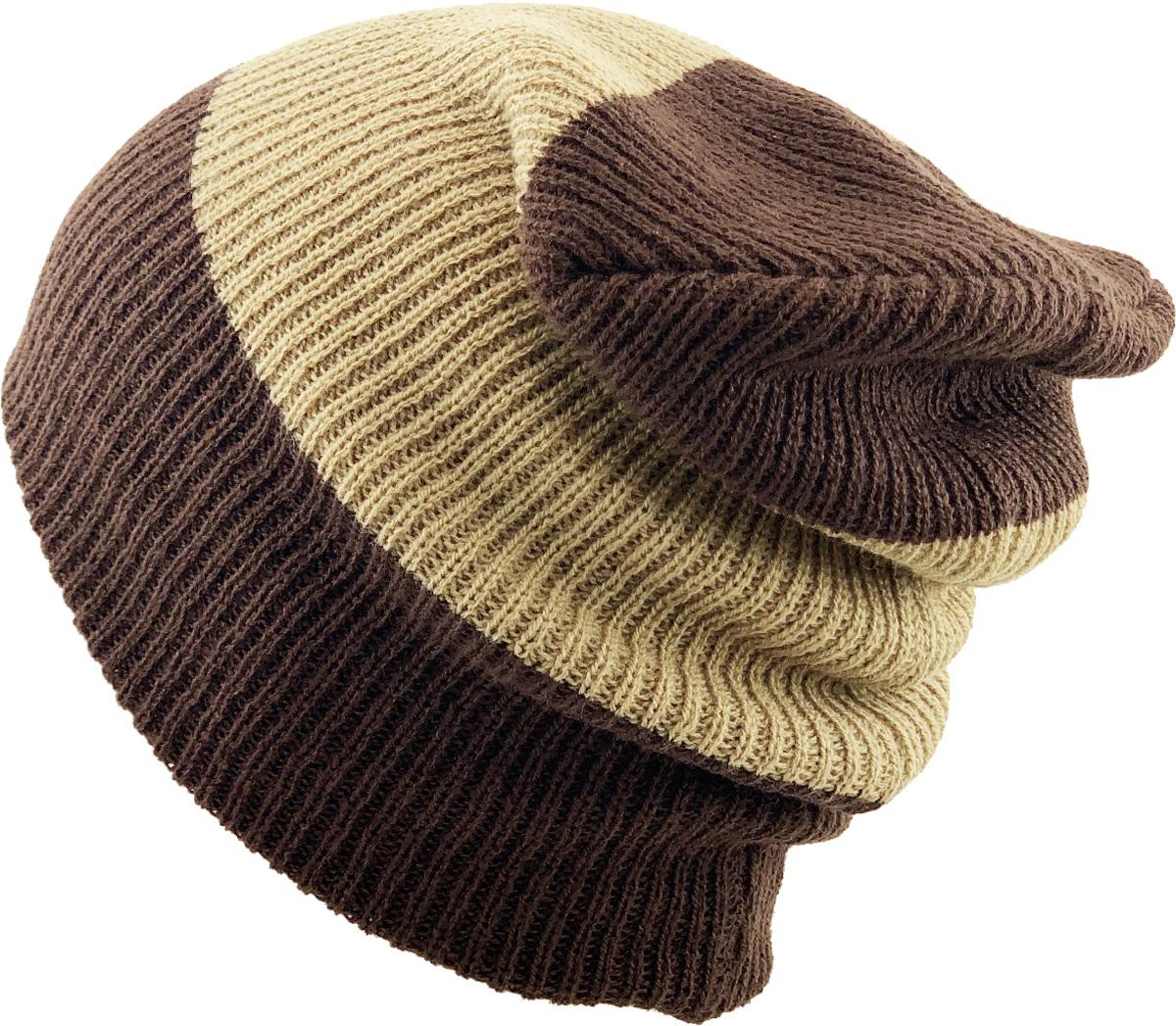 【BAON】[unisex] Sunoi Stripe Over Knit STRIPED SLOUCHY BEANIE | KBETHOS